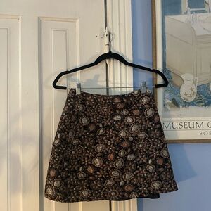 Alice + Olivia Earthy Toned Mini Skirt
